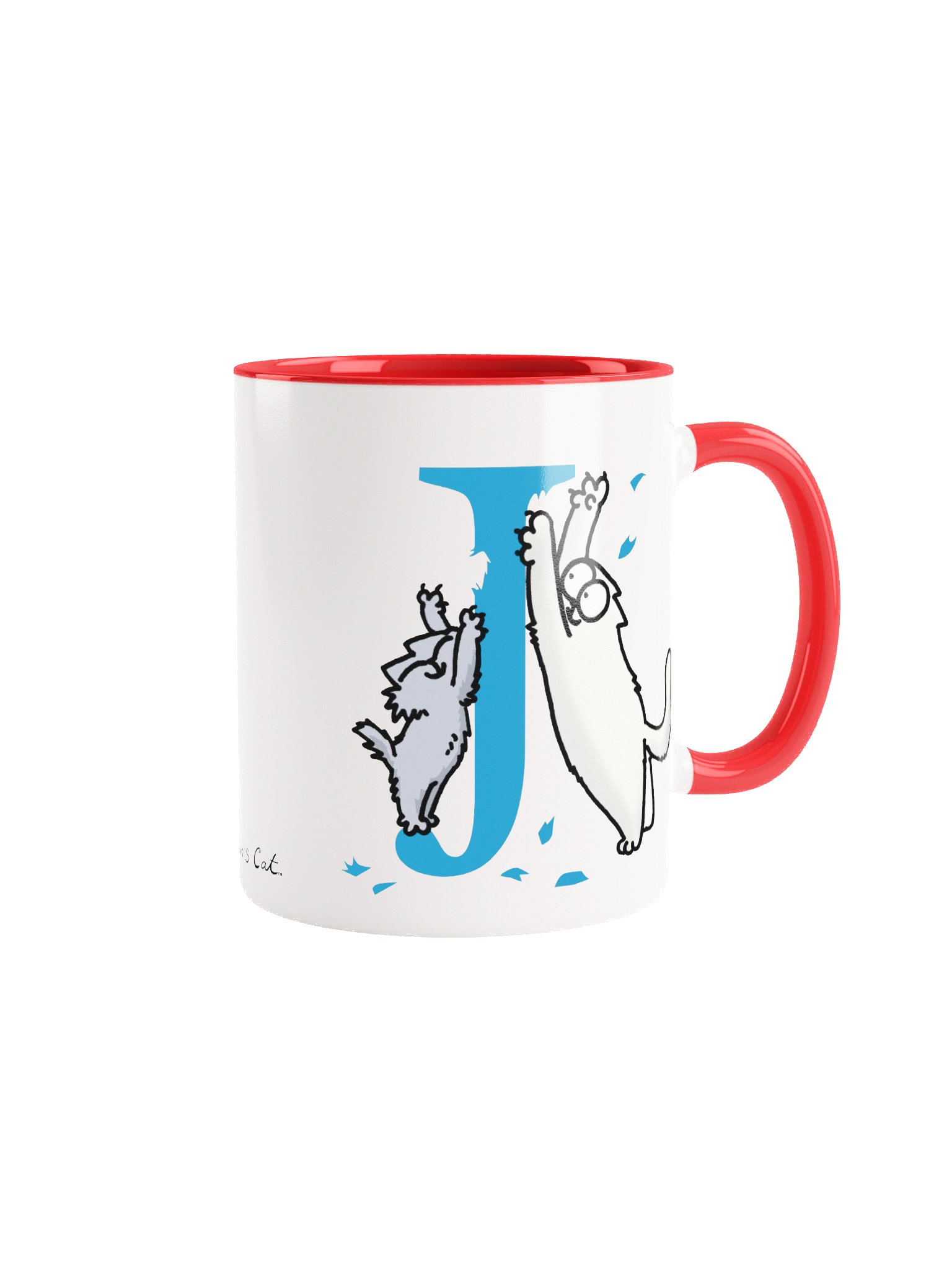 Cat Monogram Mug - J product image (2)
