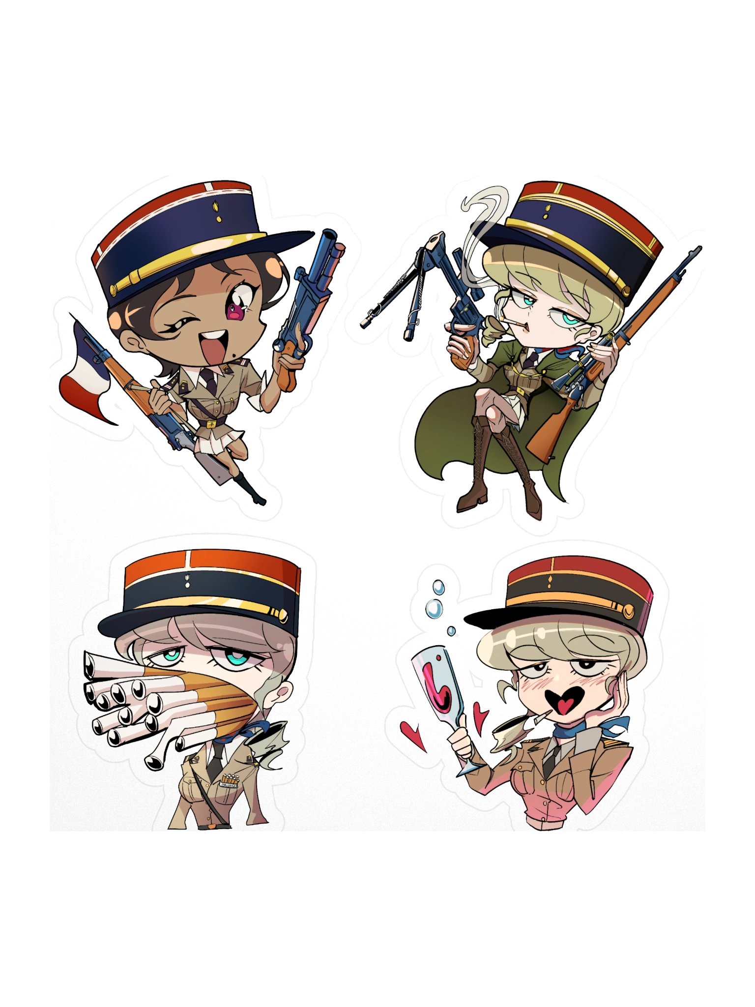 Deuxième Bureau - Yvette Et Josie STICKER Set product image (1)