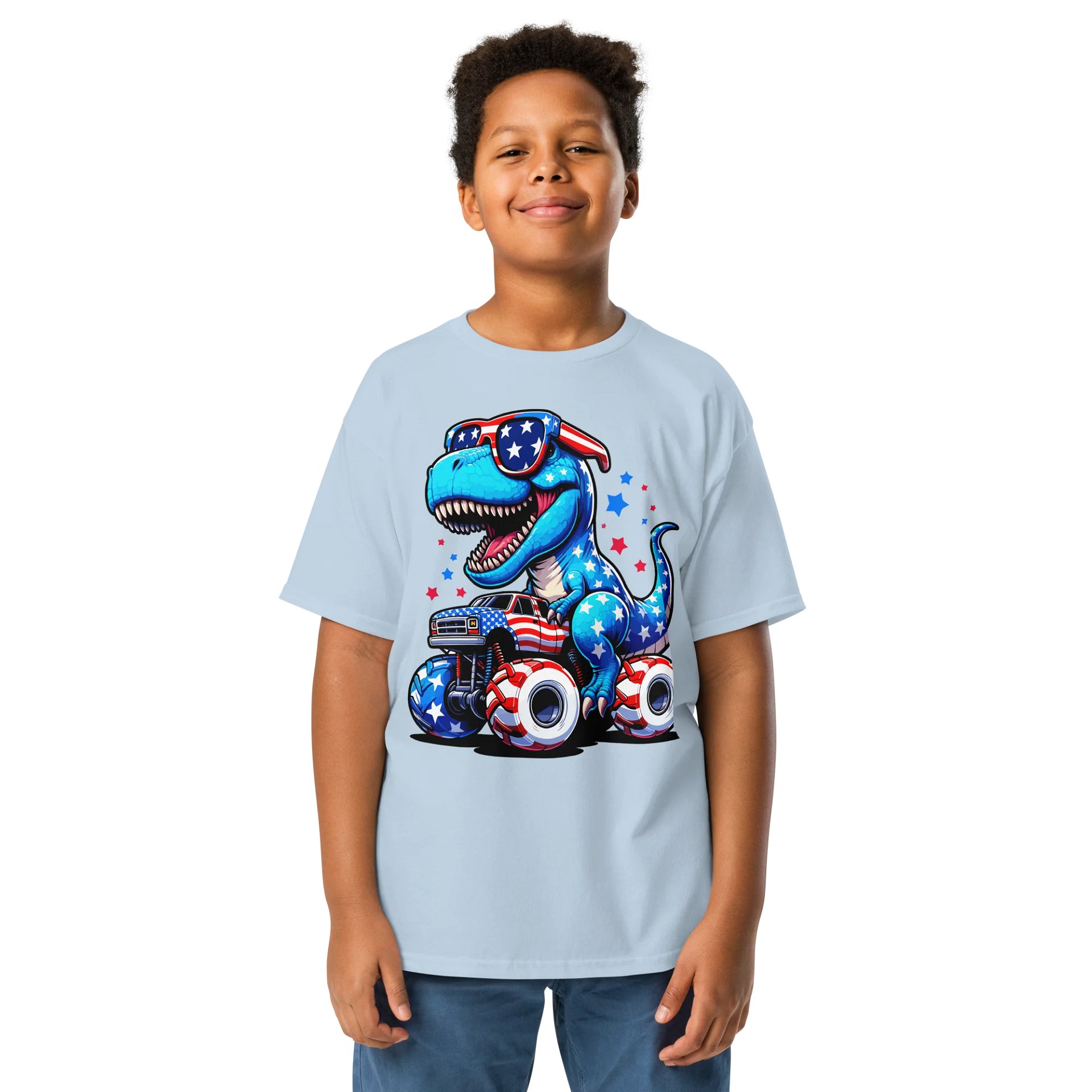 T-Rex Monster Truck Youth Tee product image (21)