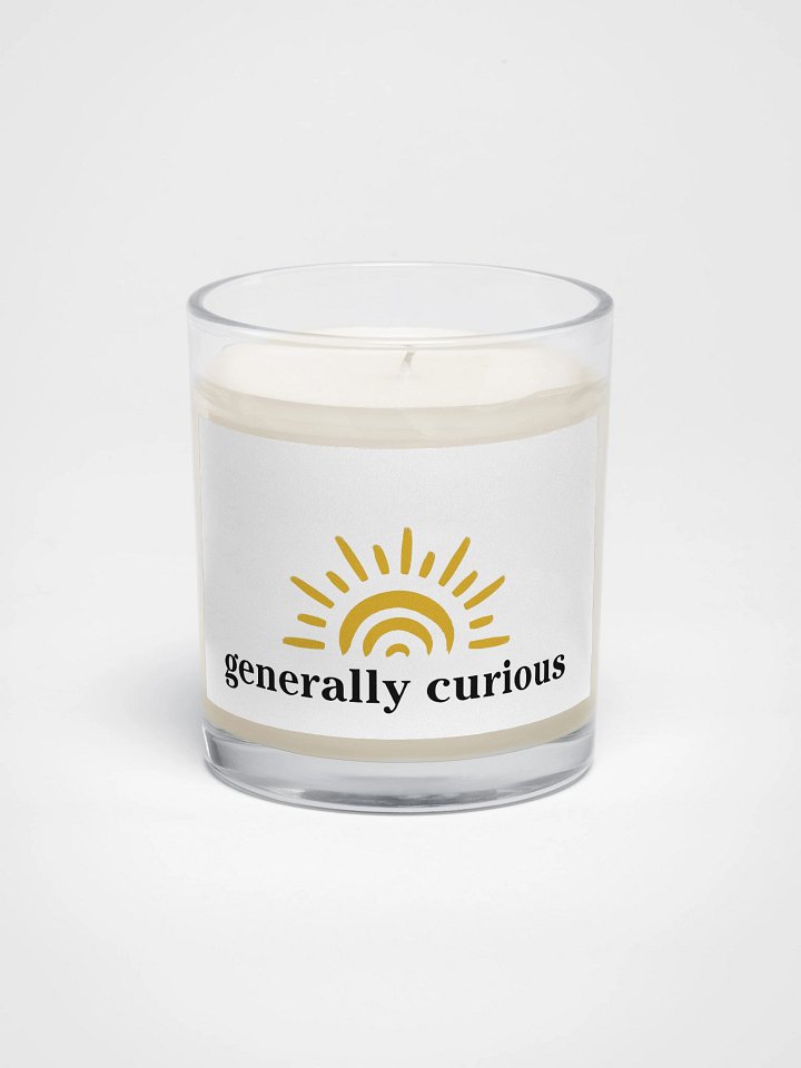 Sunrise Glow Candle — Minimal Clear Glass product image (1)