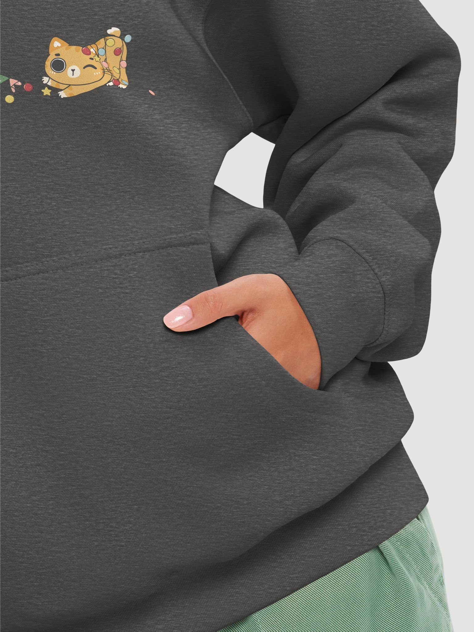 MEOWY CATMAS FESTIVE HOODIE product image (8)