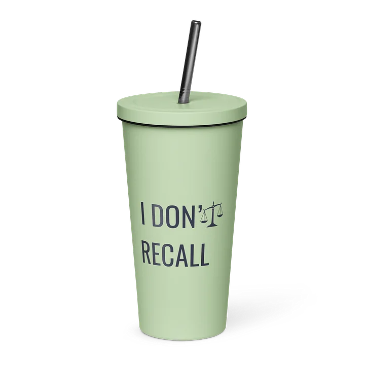 I Don’t Recall Insulated Tumbler (20 oz) — w/ Straw SPRING product image (1)