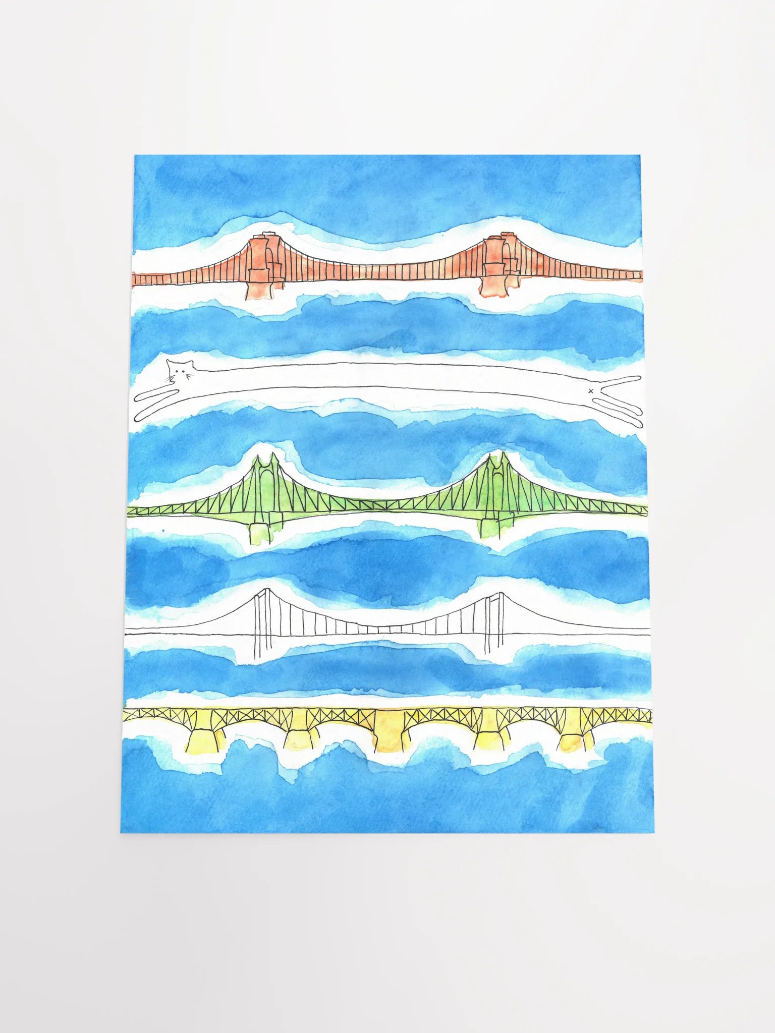 Meowgical Budapest - Art Print product image (7)