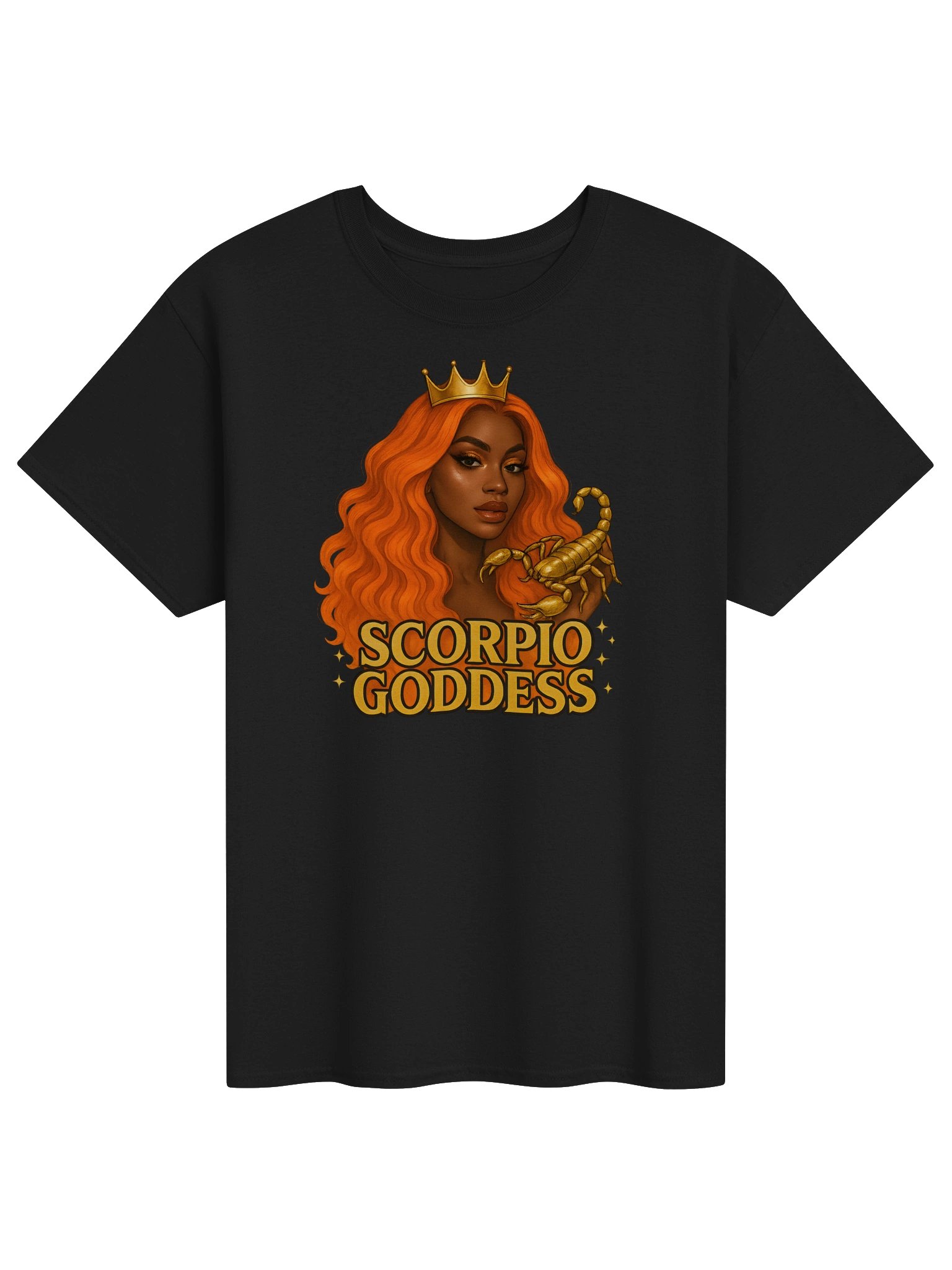 Orange Scorpio Goddess Crown Tee product image (6)