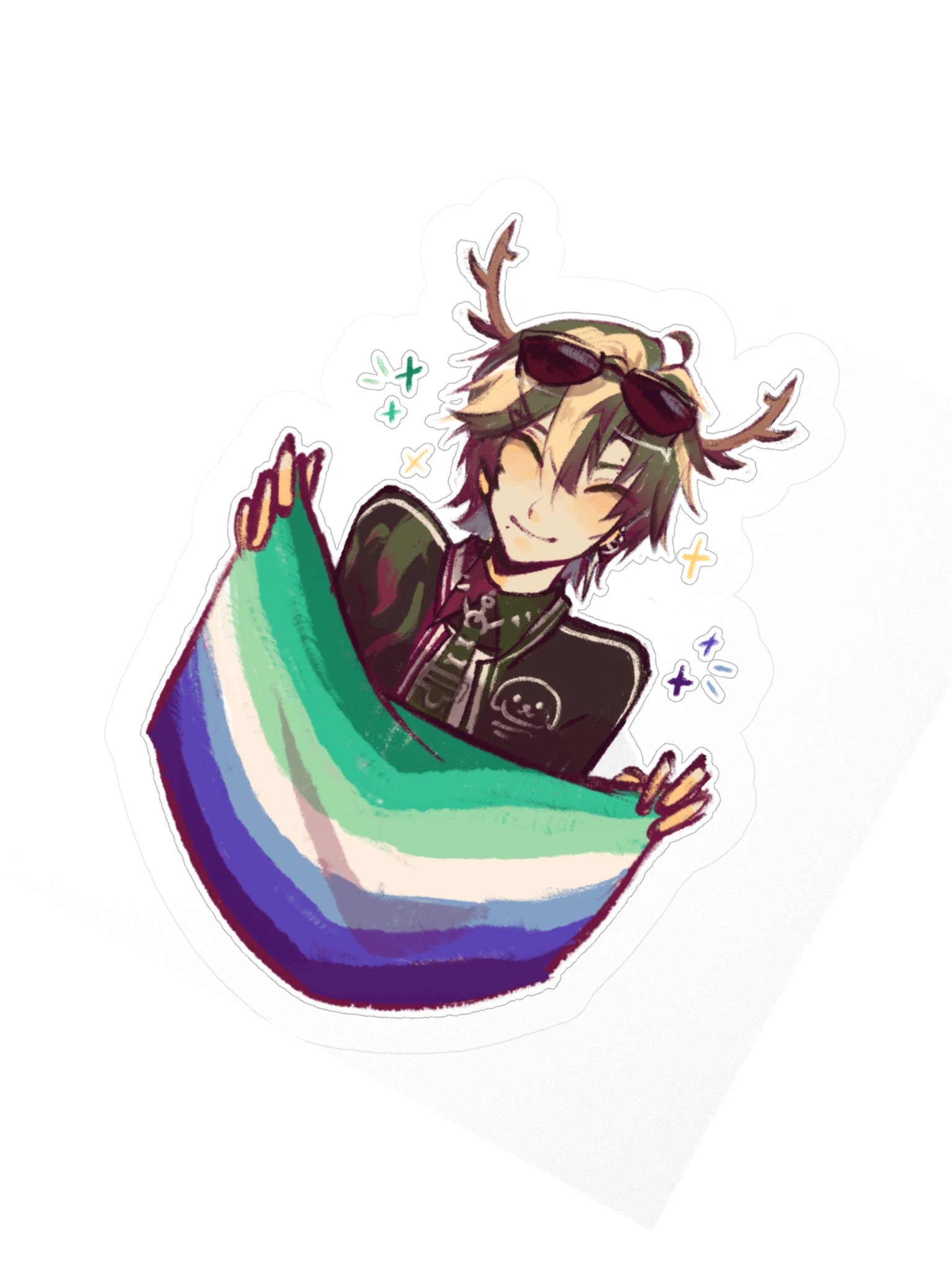 Leafy Monstera MLM Flag Pride Sticker product image (2)