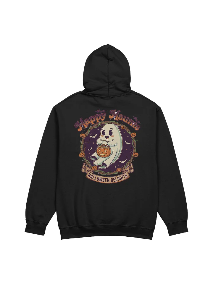 Happy Haunts Halloween Hoodie – Cute Ghost Trick-or-Treat Sweatshirt for Spooky Season Outfits product image (2)