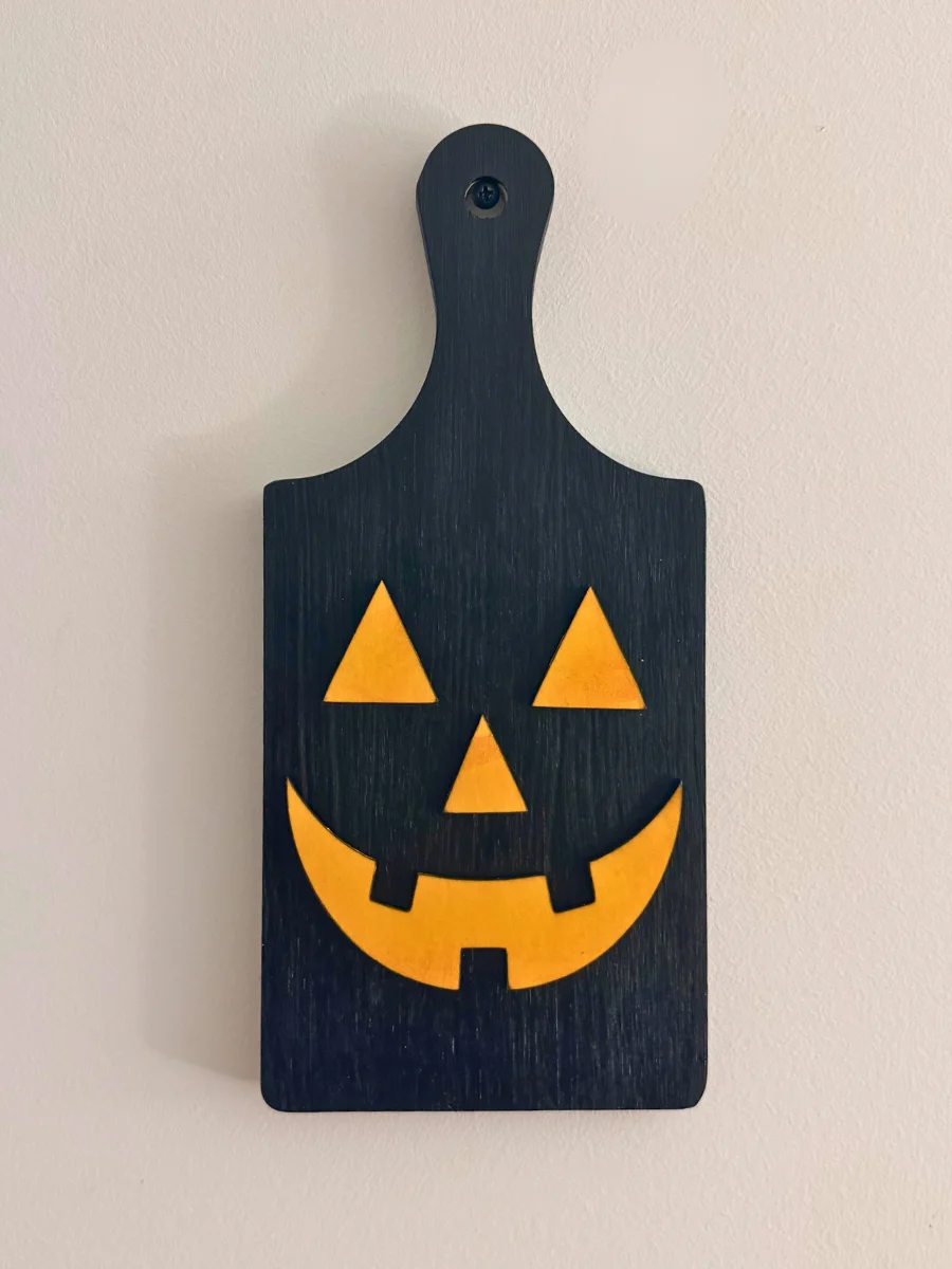 Classic Jack-O’-Lantern Wooden Paddle Sign | Halloween Wall Decor product image (1)