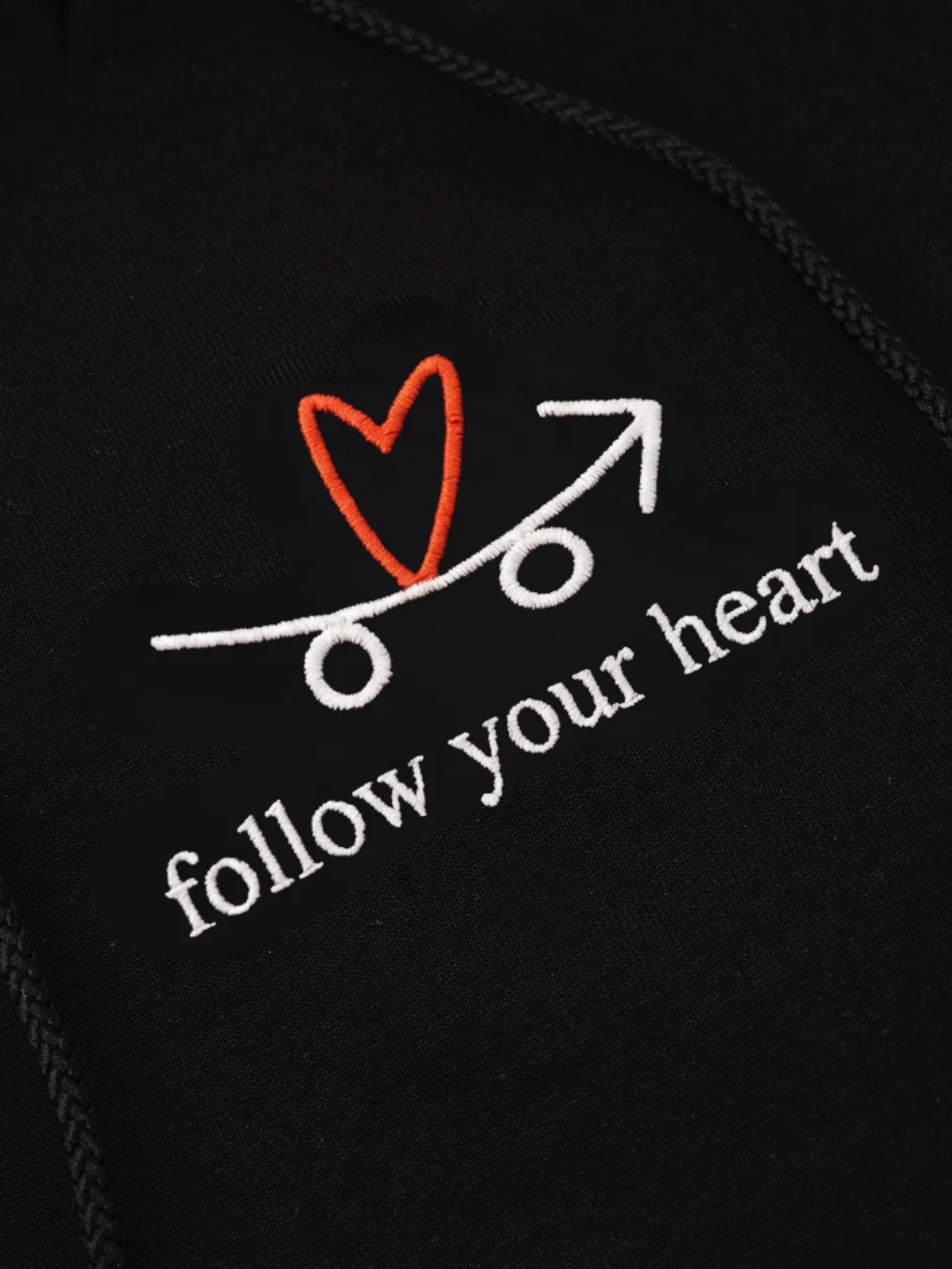 Follow Your Heart Embroidered Hoodie product image (2)