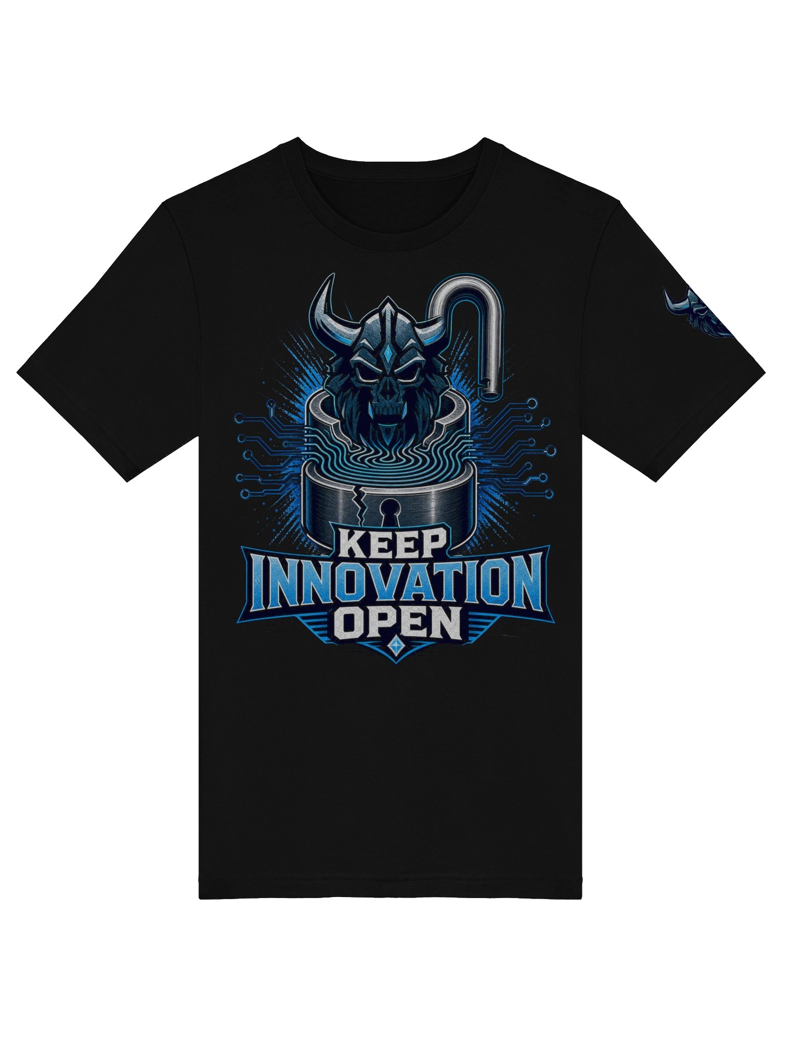 KEEP INNOVATION OPEN — Viking Skull Tee product image (44)