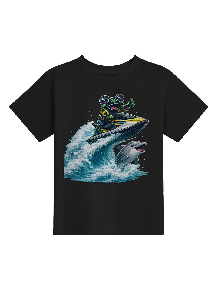 Jet Ski Frog Adventure Toddler Tee product image (1)