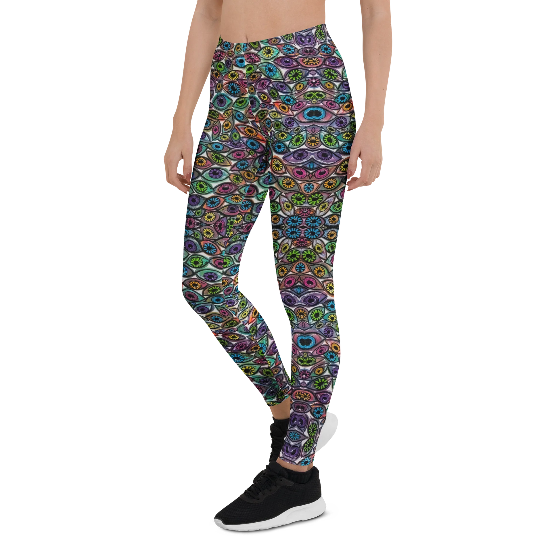 Psychedelic Eyes All Over Print Leggings | Eye See You Too product image (4)