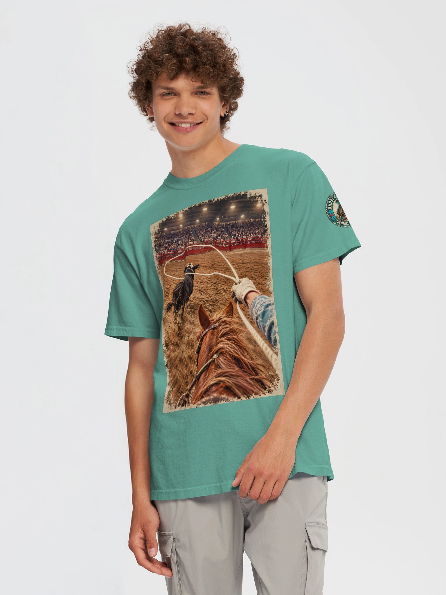 Breakaway Roping Shirt — Two-Sided POV Rodeo Tee | Broken Cowgirl™ product image (7)