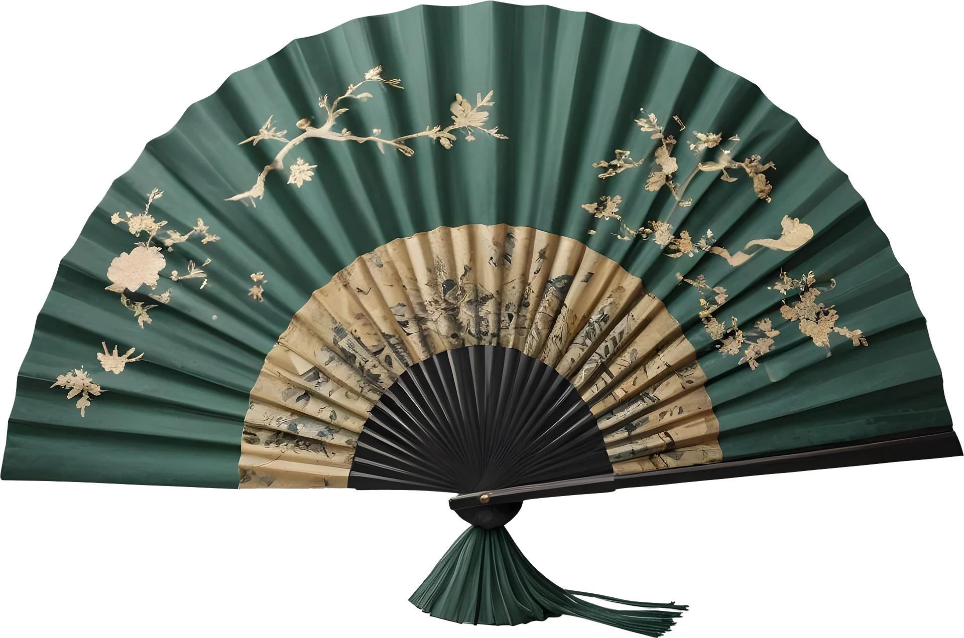Chinese Art – Fan for Lunar New Year and Lantern Festival Decor PNG product image (1)
