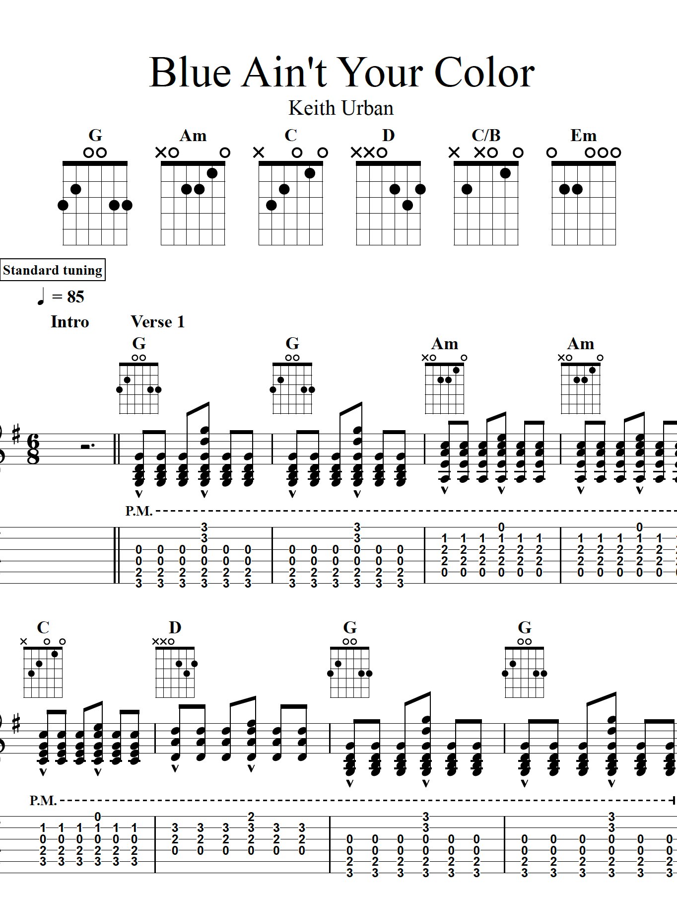 Blue Ain't Your Color, by Keith Urban product image (1)