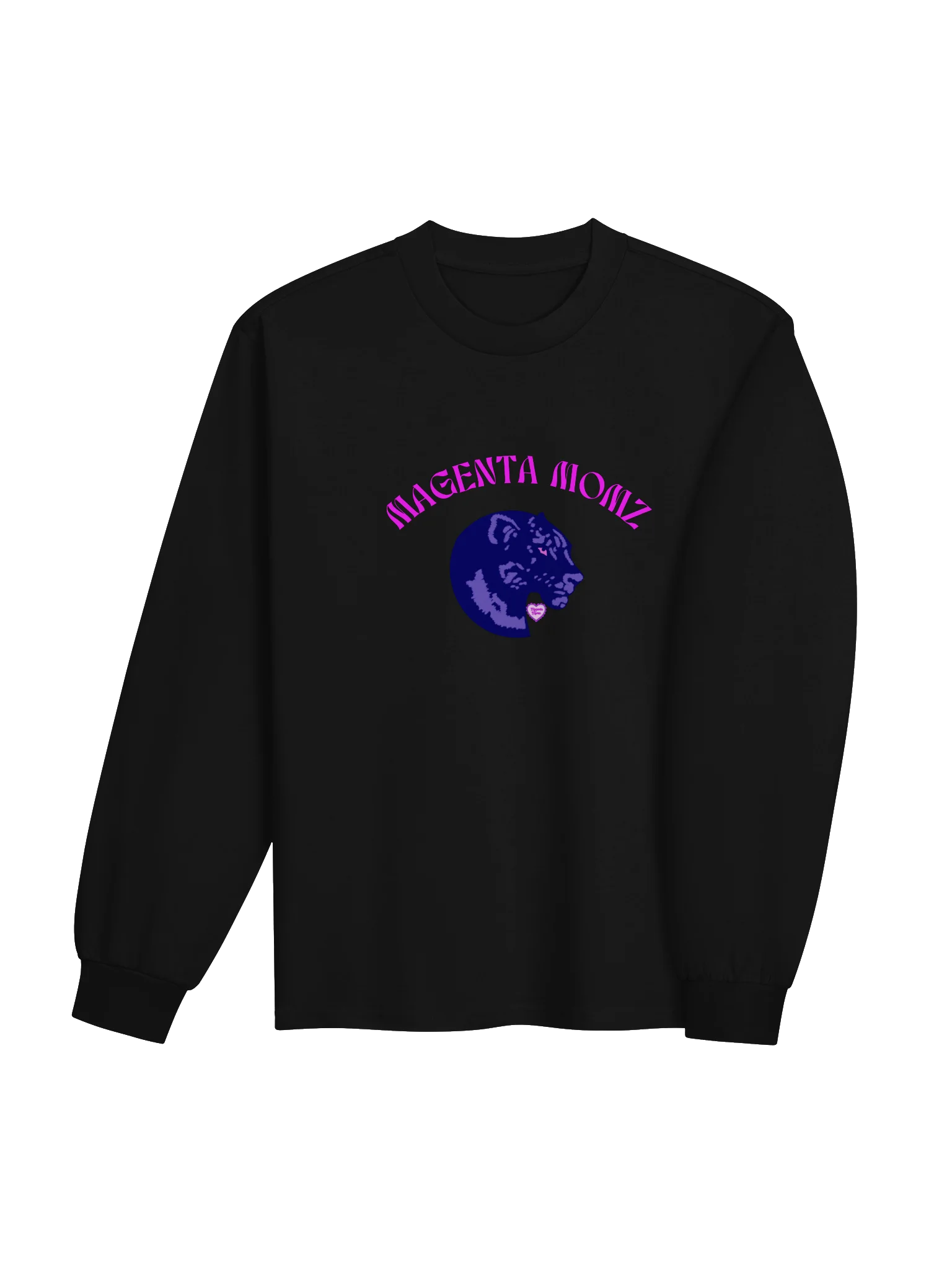 MAGENTA MOMZ PANTHER HEAD – UNISEX PREMIUM L/S SHIRT product image (15)