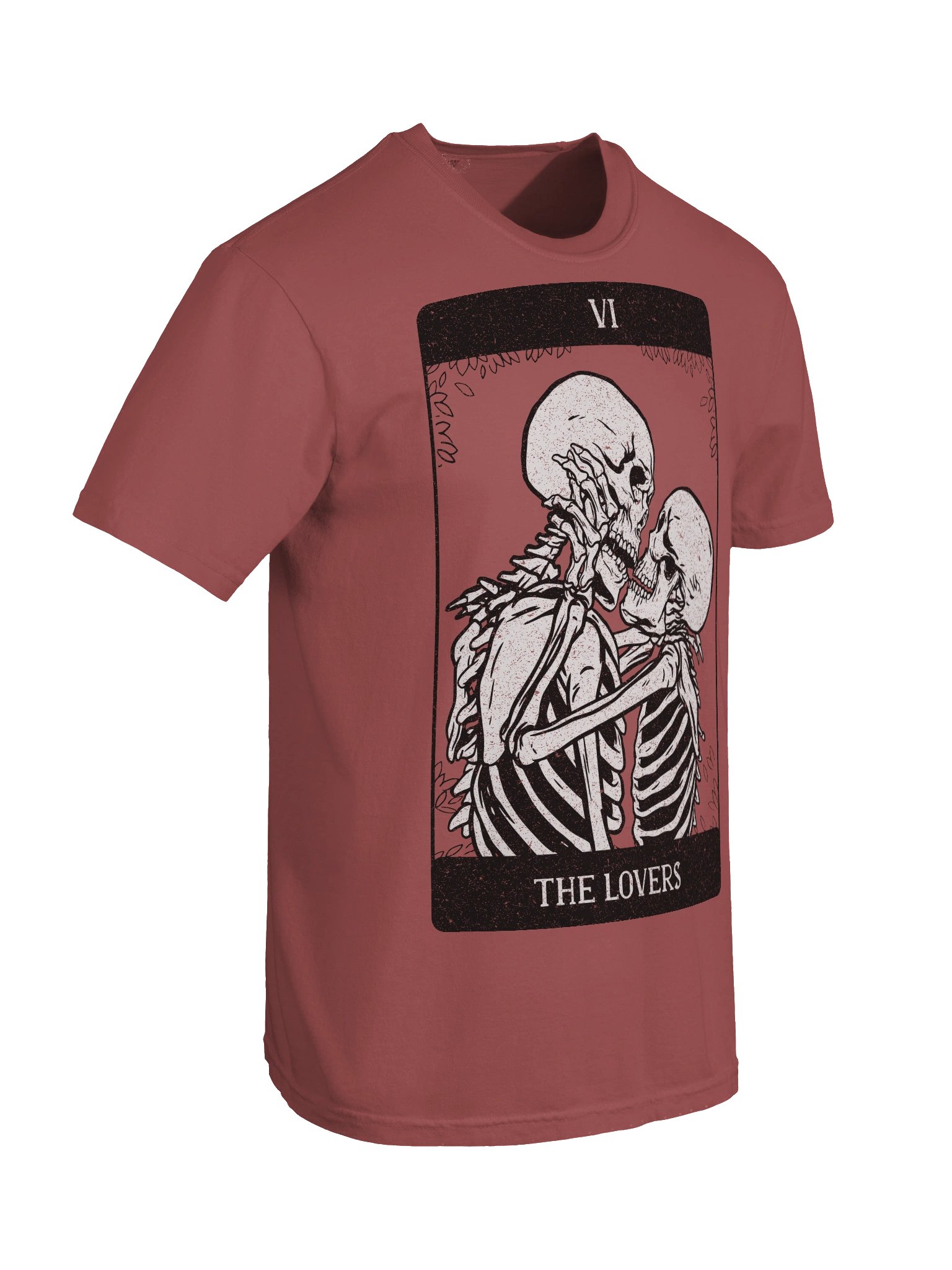 The Lovers Tarot Shirt – Skeleton Couple Gothic Tarot Card Graphic Tee (VI) product image (27)