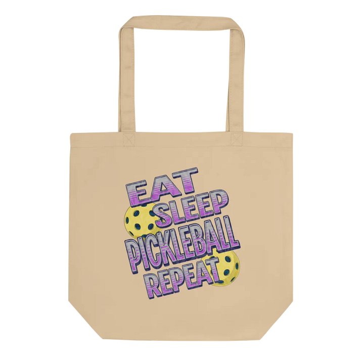 Eat Sleep Pickleball Repeat Angle Passion Eco Tote product image (1)