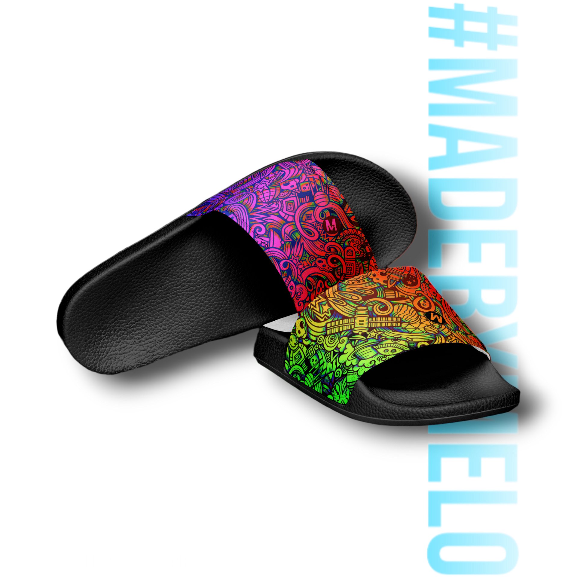 Rainbow Space Scribble - Men's Slides | #MADEBYMELO product image (4)