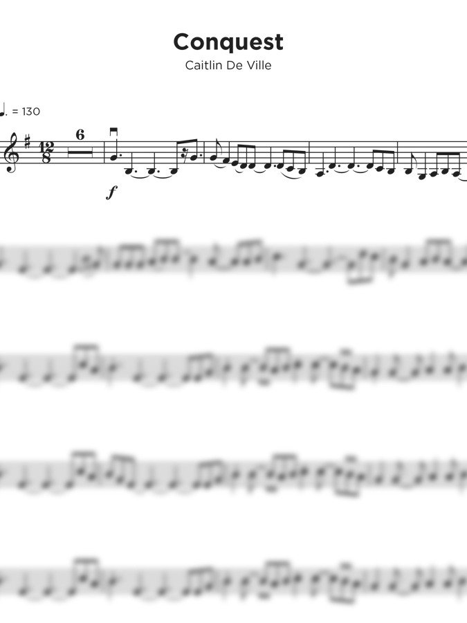 Conquest Sheet Music product image (1)
