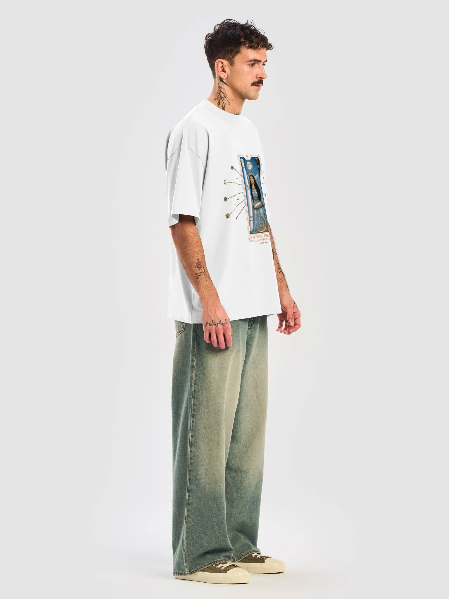 High Priestess Tarot Oversized Tee product image (8)