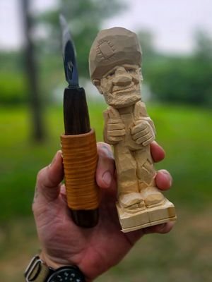 Carved up a HillBilly today.  too much fun!!   #woodcarving #whittling #missouri  #hillbilly #ozarksmissouri 
