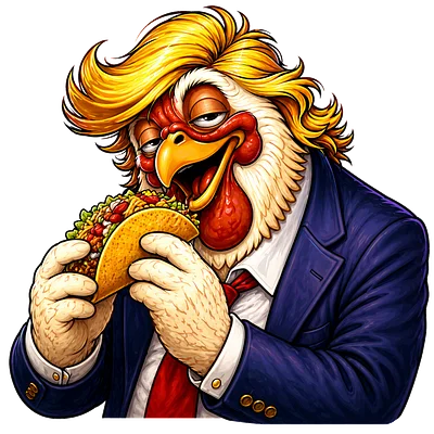 Dozy Don holding a taco