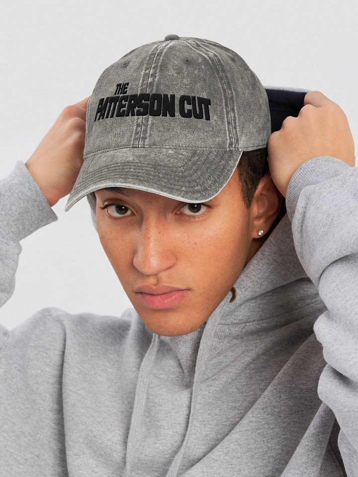 The Patterson Cut Retro Logo [Black] Vintage Wash Hat product image (1)