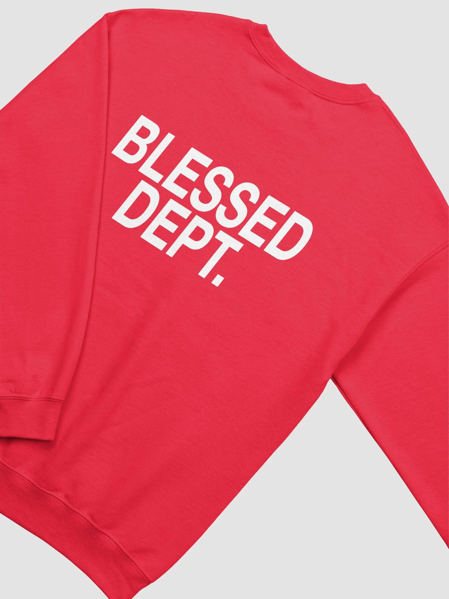 Blessed Dept. White Font Sweatshirt product image (40)