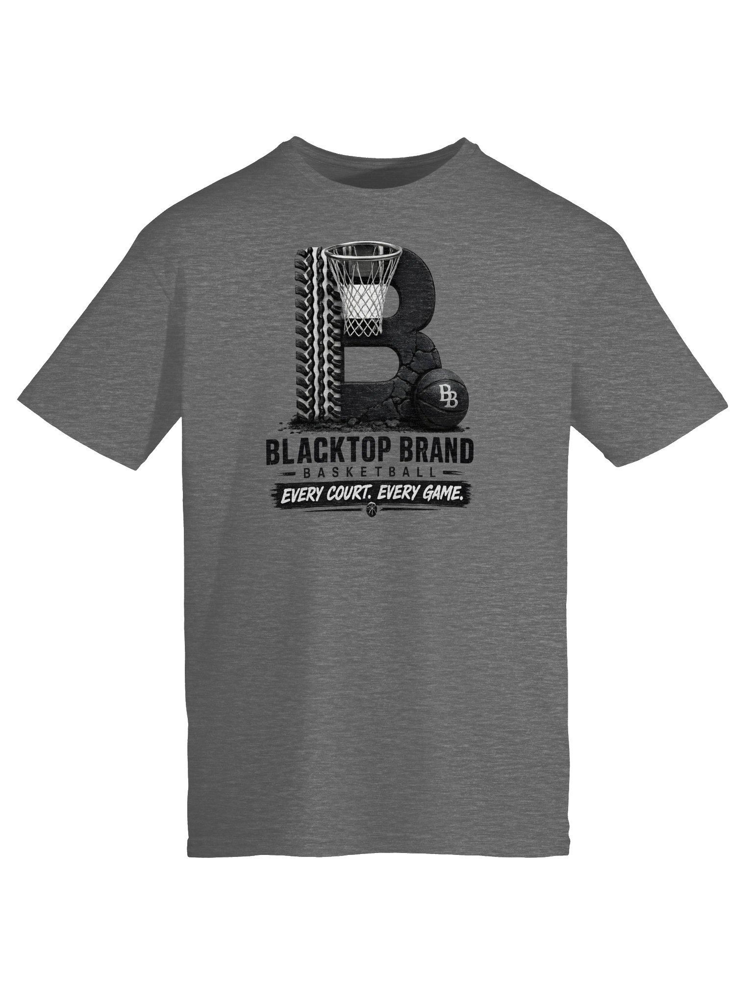Blacktop Brand Basketball Logo Tee product image (5)