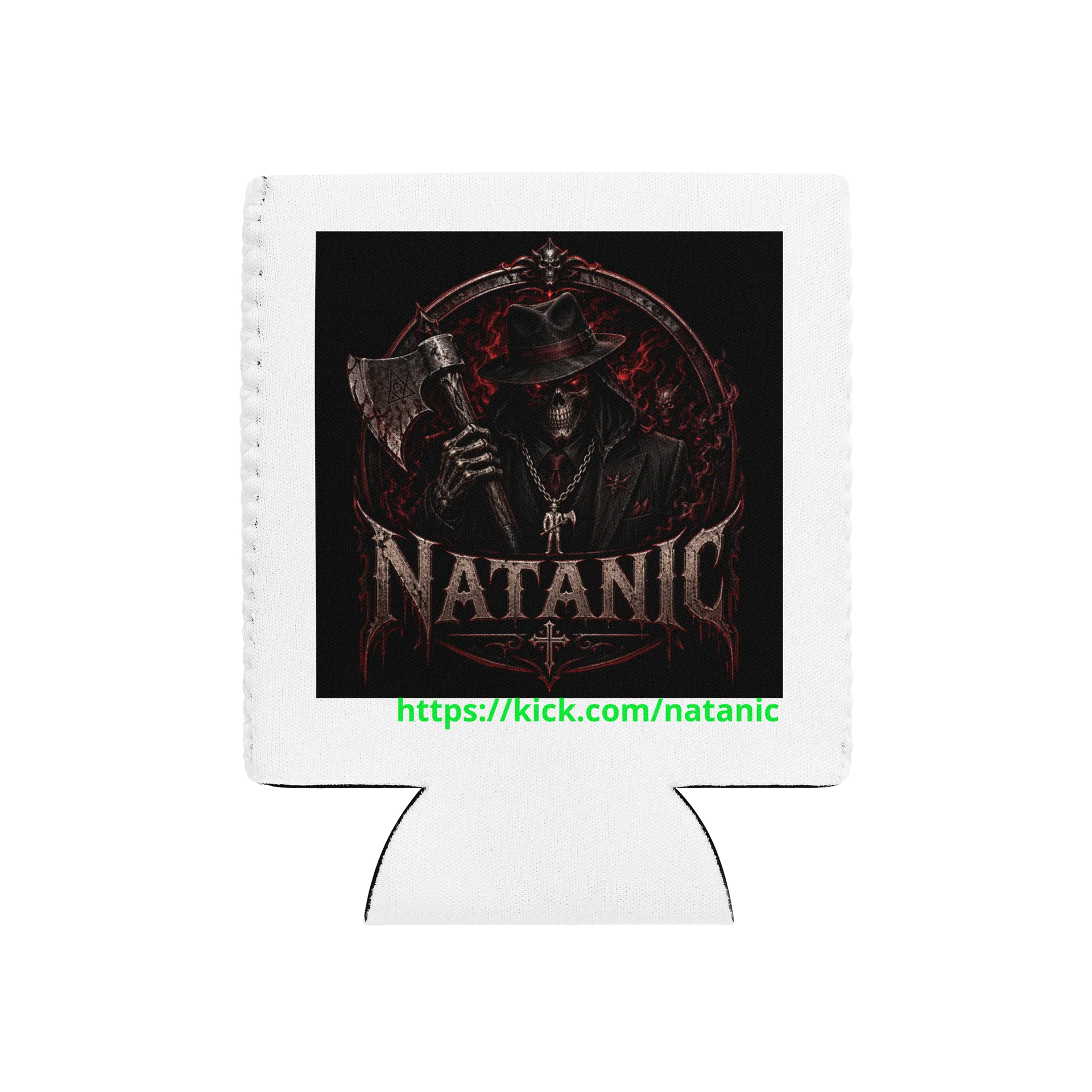 NATANIC Skull & Axe Can Cooler product image (1)