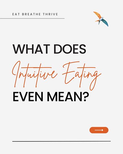 What does intuitive eating even mean?

A lot of people hear “eat intuitively” and think it means: just listen to your hunger ...