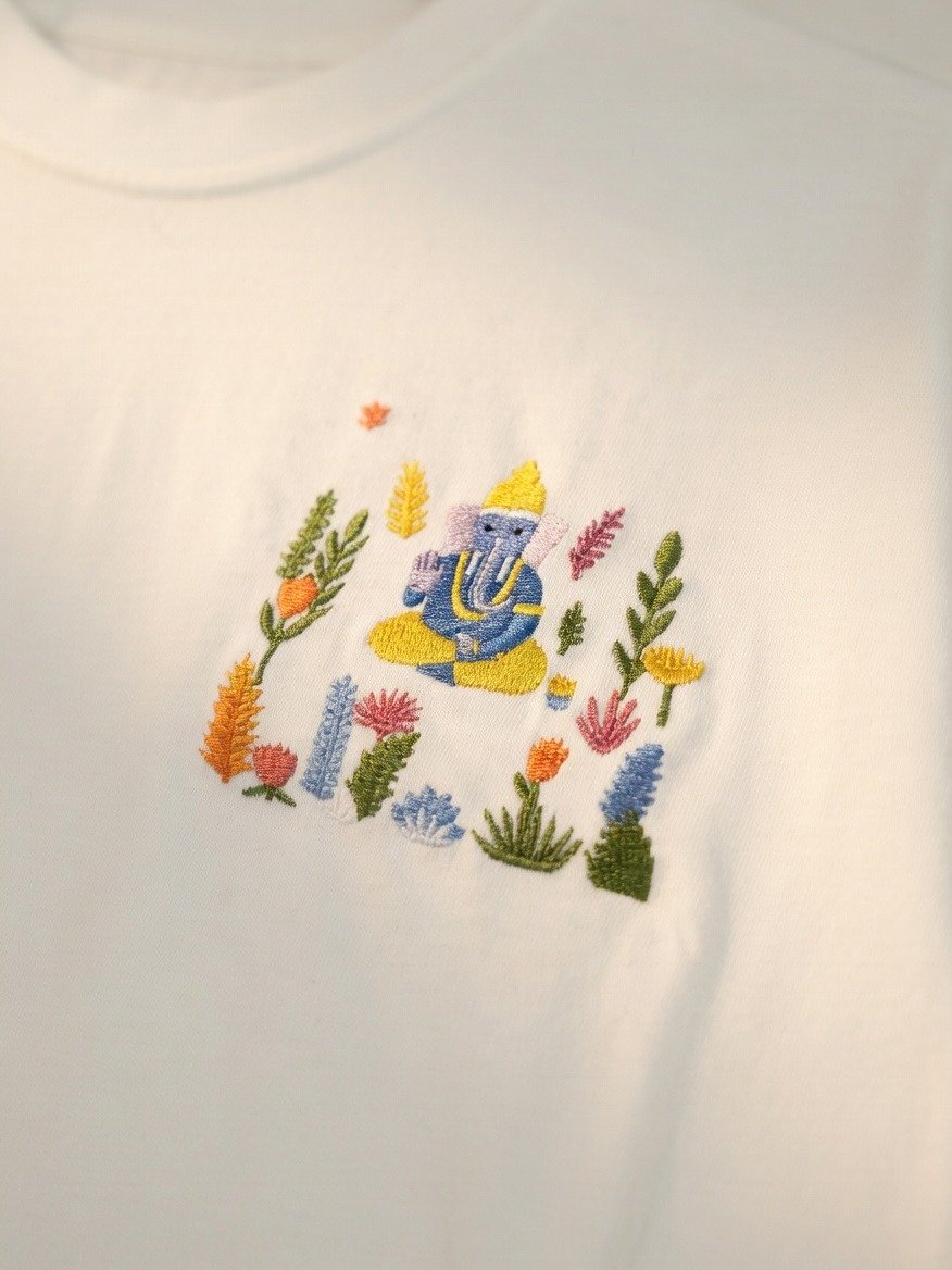 Om Gam Ganapataye Namaha - The Path Opens (WHITE) product image (1)