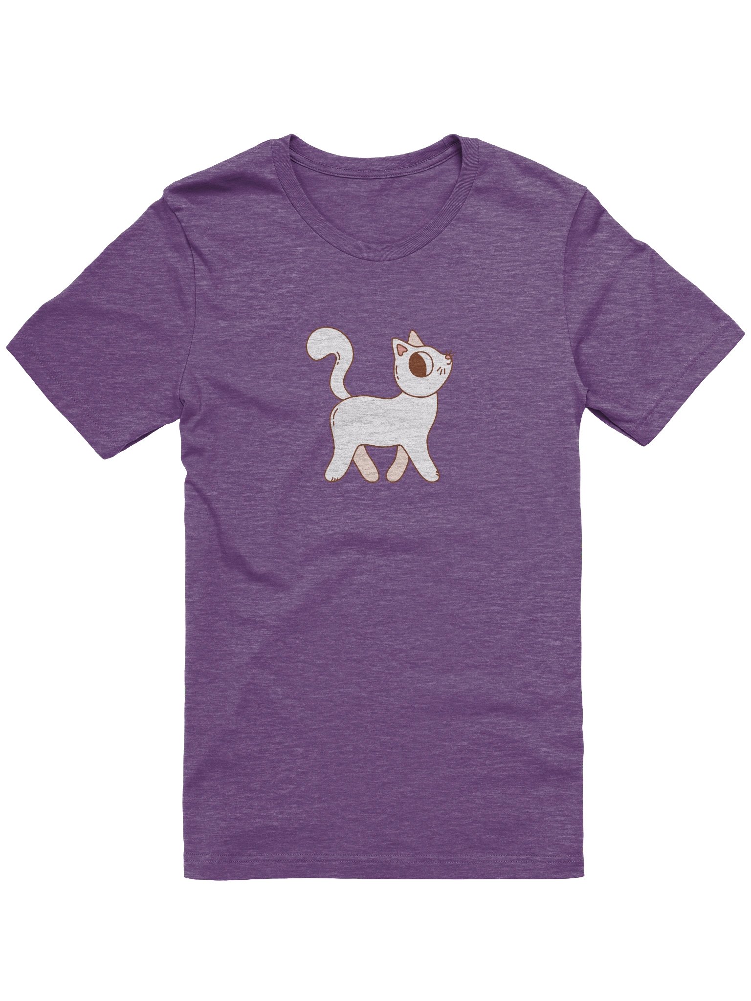Curious Kitty Unisex T-Shirt | Playful Cat Vintage Whimsical Character Tee product image (1)
