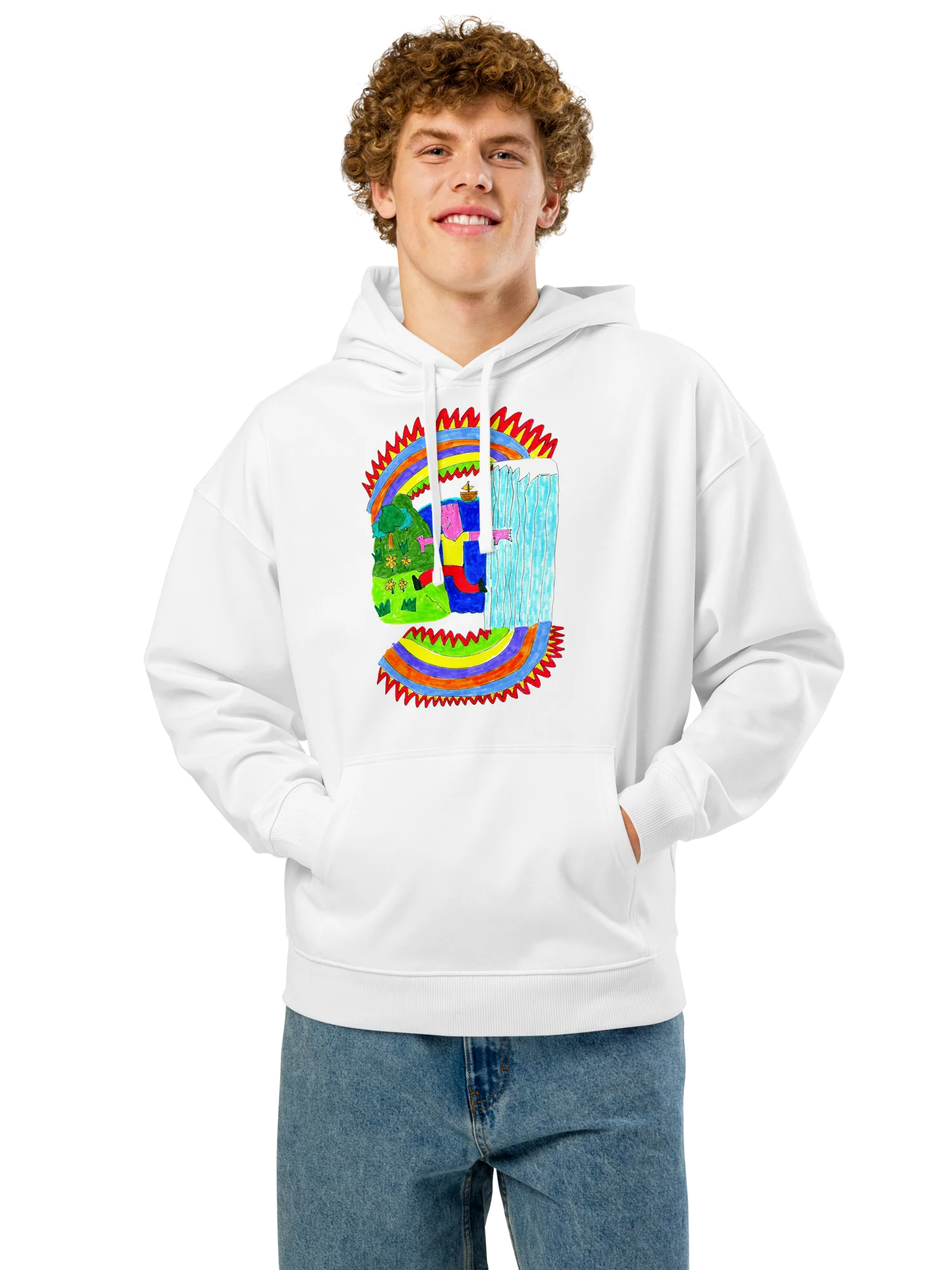 Abstract Lands Beyond Relaxed Hoodie product image (59)