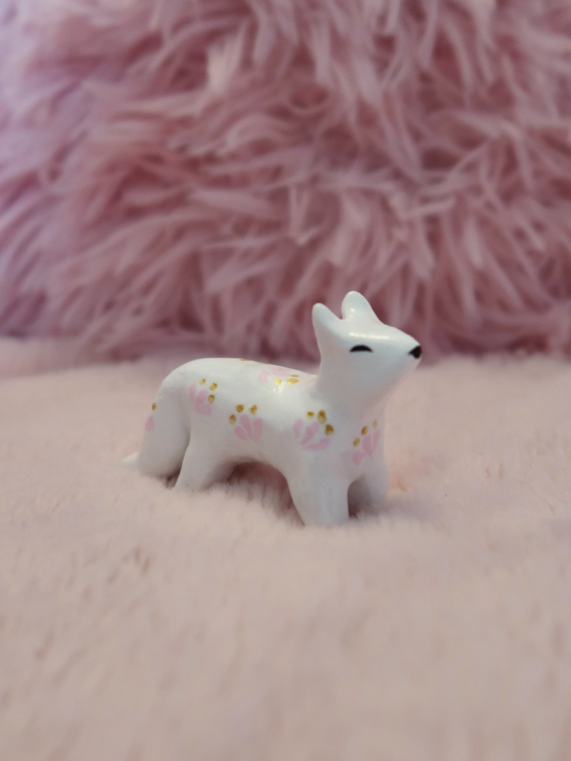 White Floral Fox Figurine product image (5)