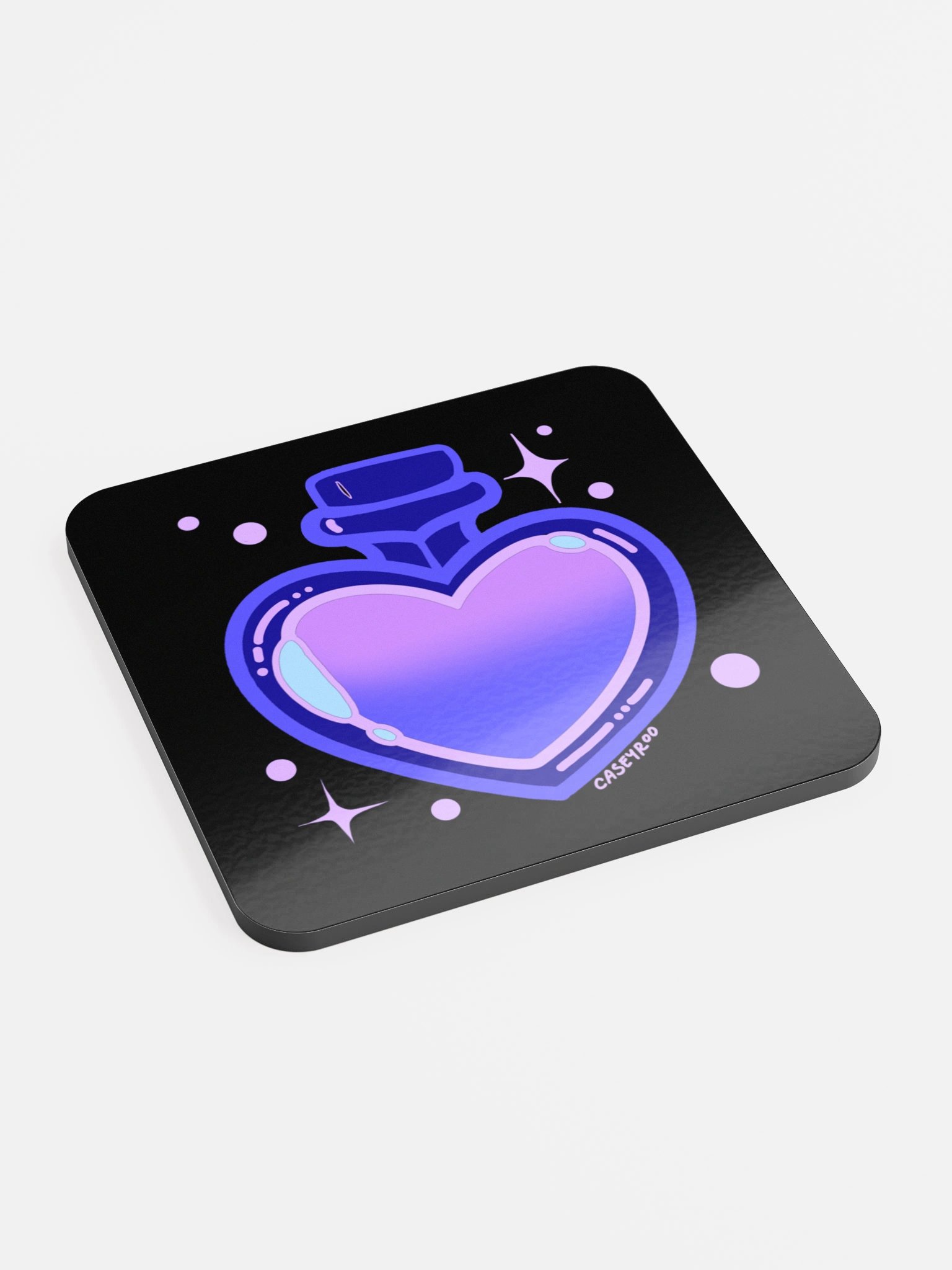 Blue Potion Heart Coaster product image (2)