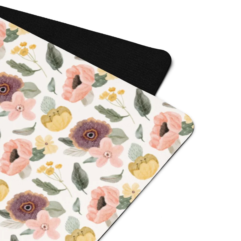 Anemone Flower Pattern Yoga Mat product image (4)
