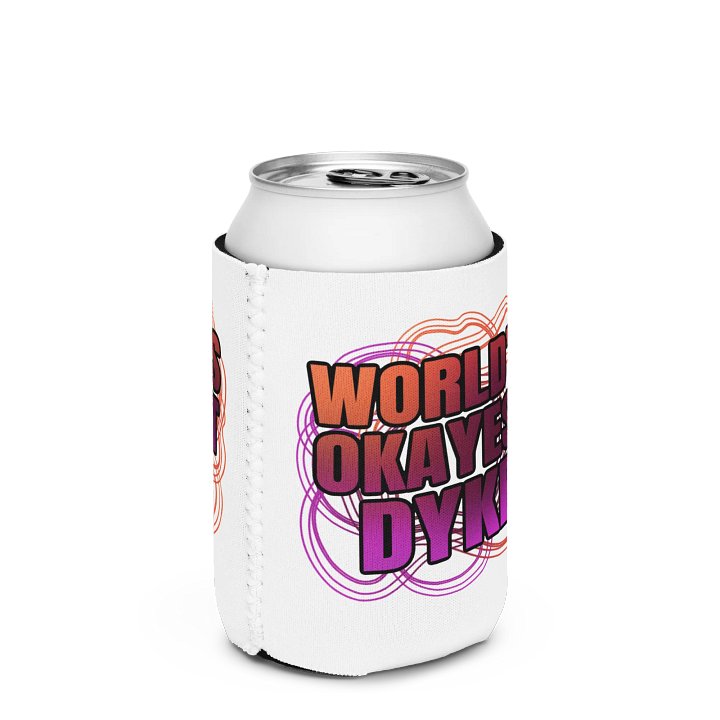 World's Okayest Dyke Can Cooler product image (2)