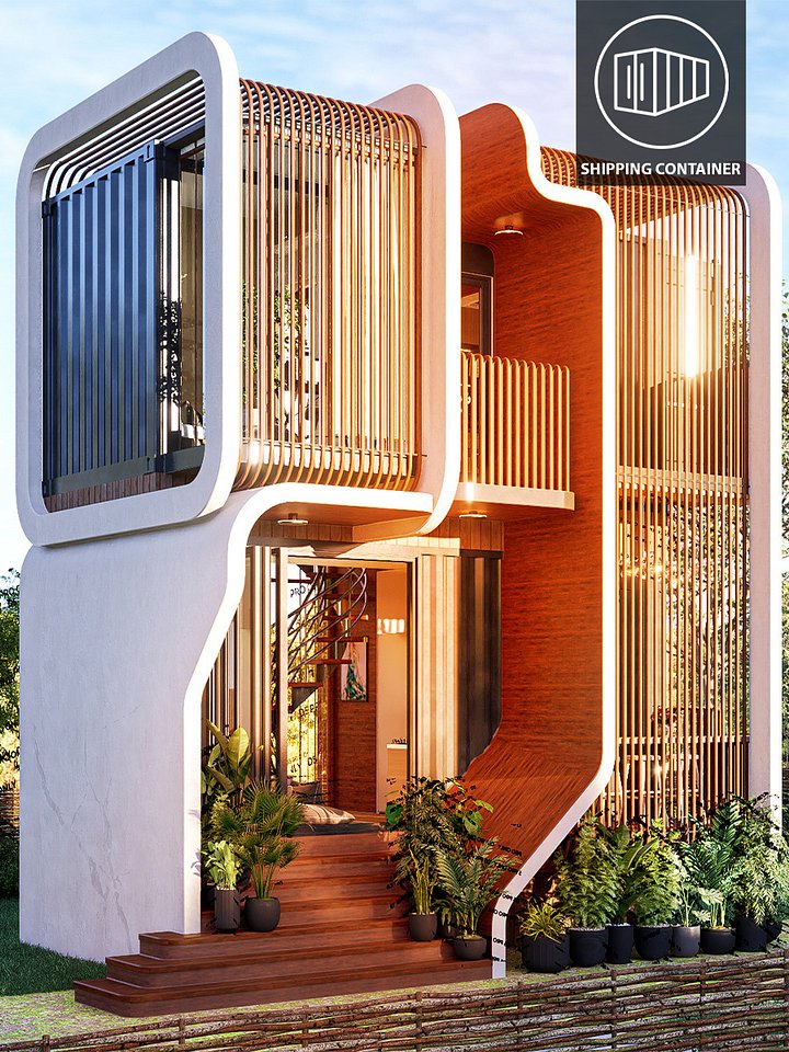 Shipping Container House 04 - Drawings\Blueprints CAD + PDF - Metric & Imperial product image (1)
