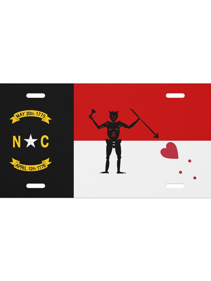 North Carolina Revenge Flag License Plate-Pack Edition product image (1)