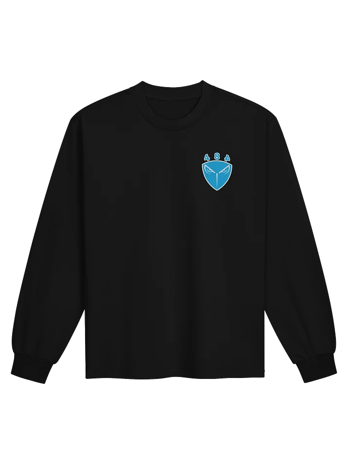 484 Face Logo Long Sleeve Black Tee-Shirt product image (1)