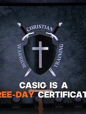 Join me for our Church Active Shooter Instructor Course (CASIC). We will certify you to teach active shooter to your church! Link for details in the comments.