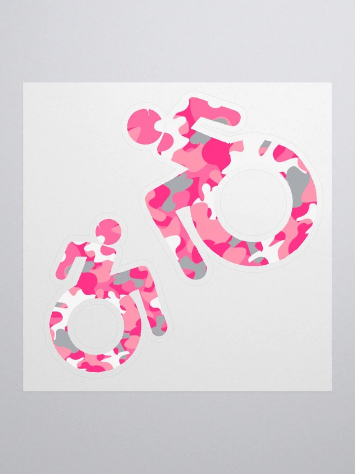 Wheelie, Pink Camo Sticker Sheet product image (1)