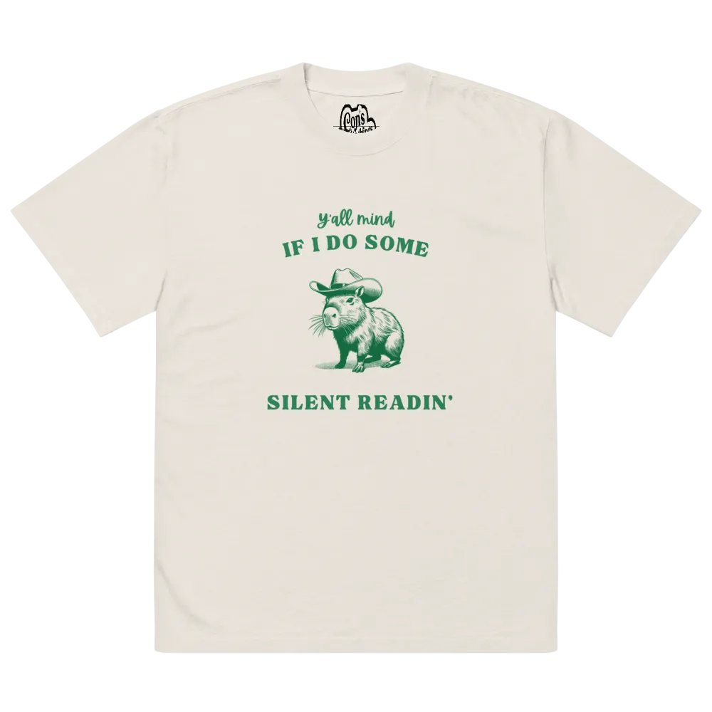 Silent Readin' | Oversized Tee product image (2)