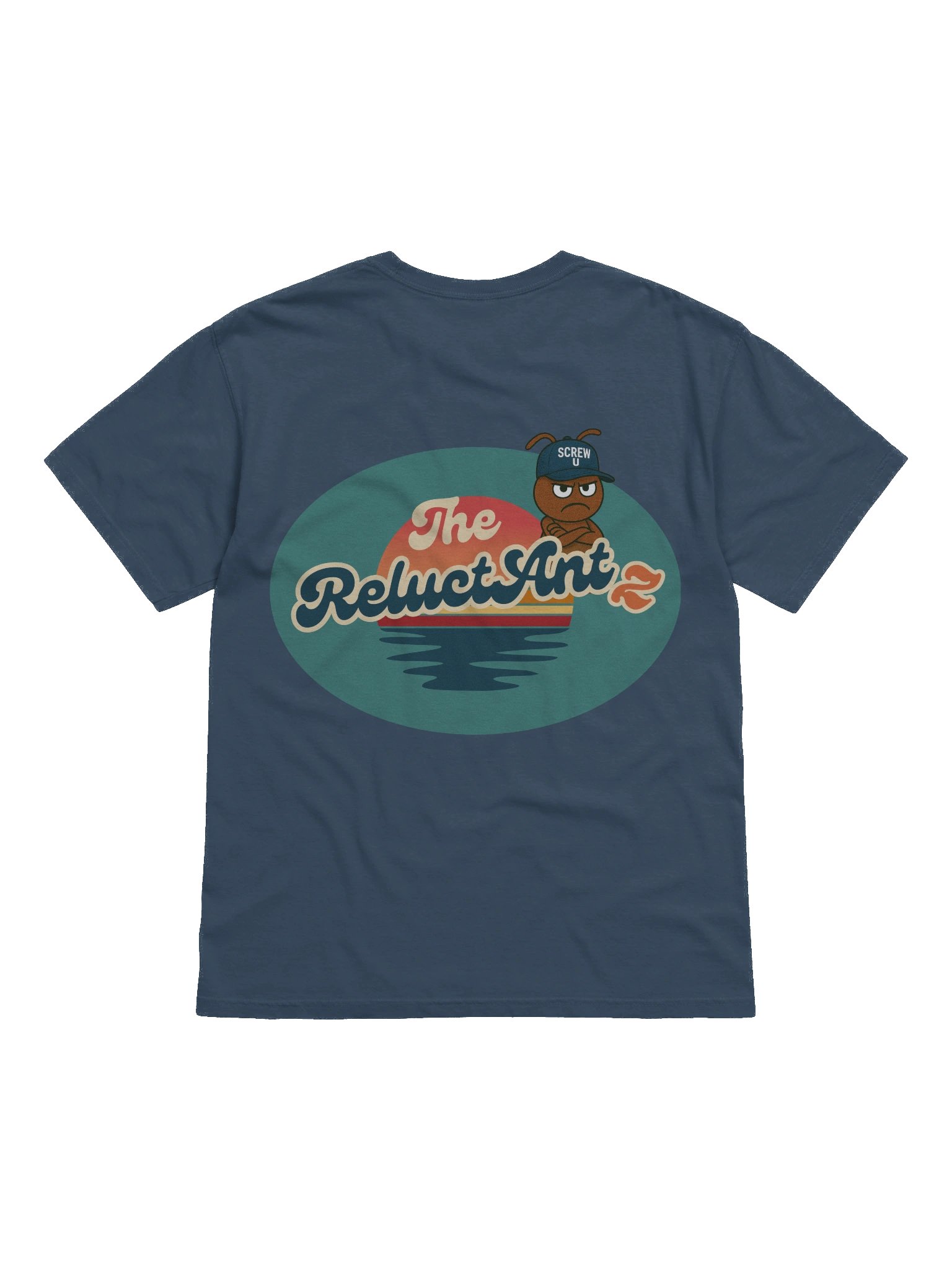 Screw U T-Shirt by The ReluctAntz - Midnight Blue product image (3)
