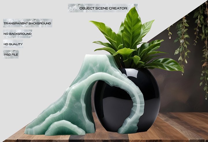 Jade Signature - Zen Jade Décor png product image (2)