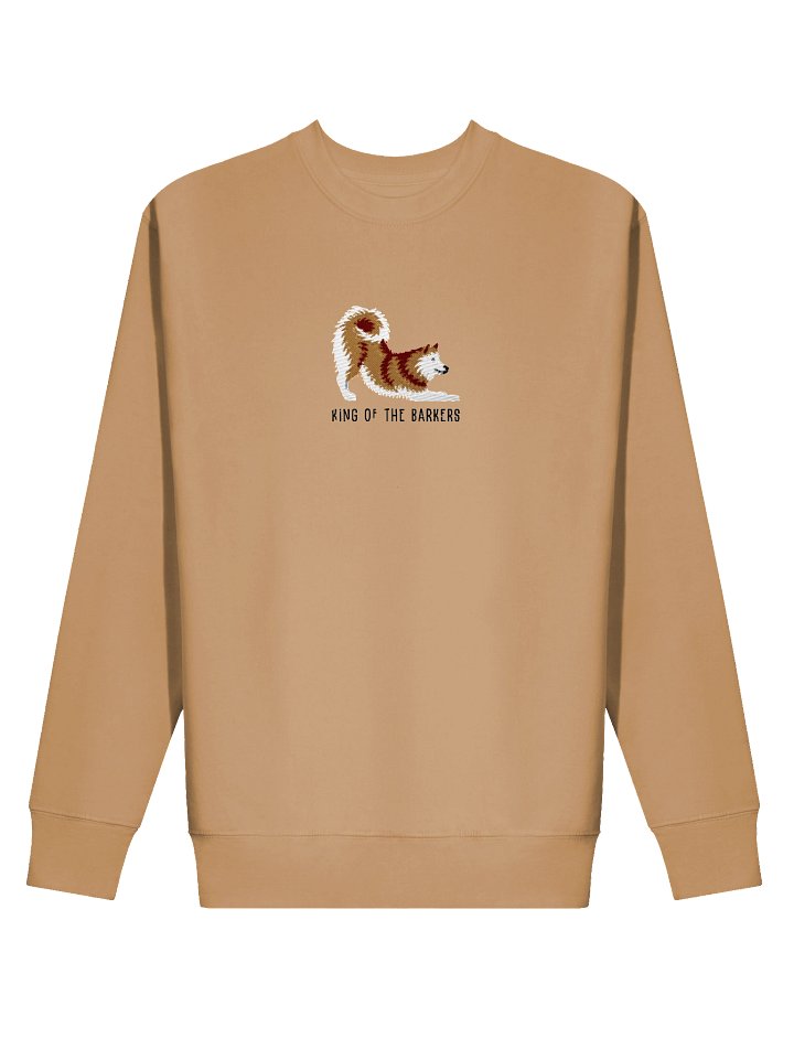 King of the Barkers Sweatshirt (Embroidered) of a Finnish Spitz(Gold) product image (11)