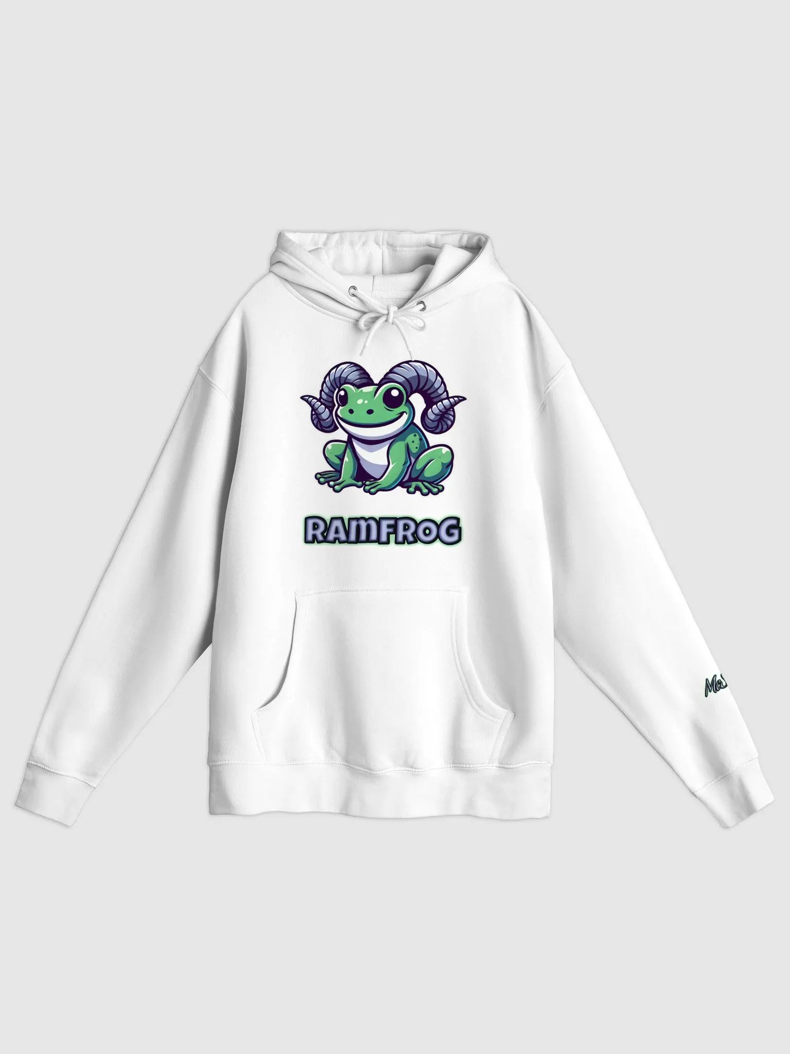Ramfrog Pullover White Hoodie product image (1)