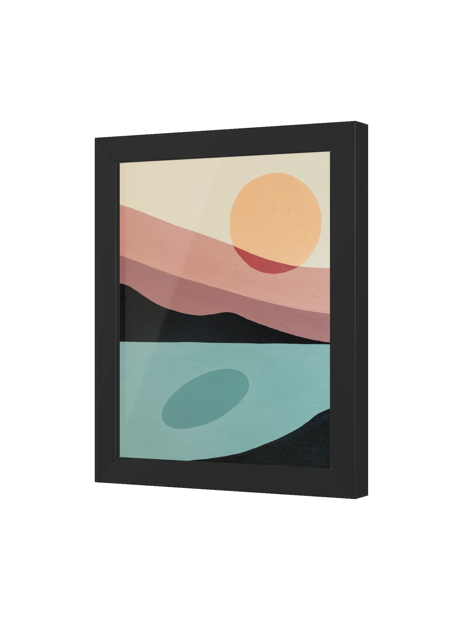 Mountain Sunset Framed Painting Print product image (3)