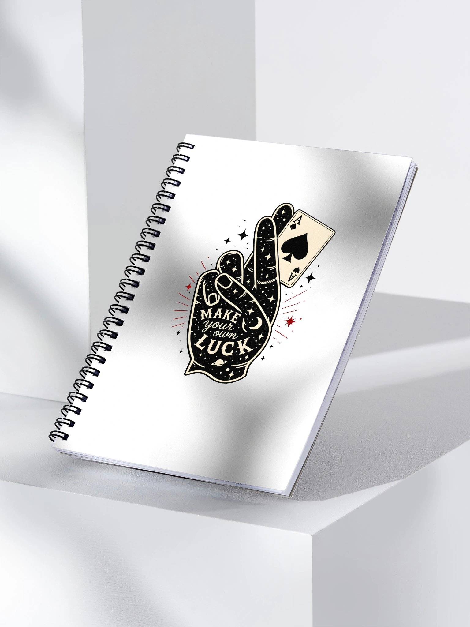 Make Your Own Luck Spiral Notebook product image (3)